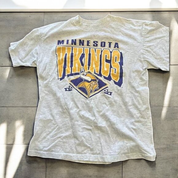 NFL × Reprint × Vintage Vintage Minnesota Vikings T-SHIRT - Picture 1 of 3
